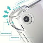 Funda Silicona + Lamina Vidrio Anti Golpes Samsung P200 P205 - Imagen 2