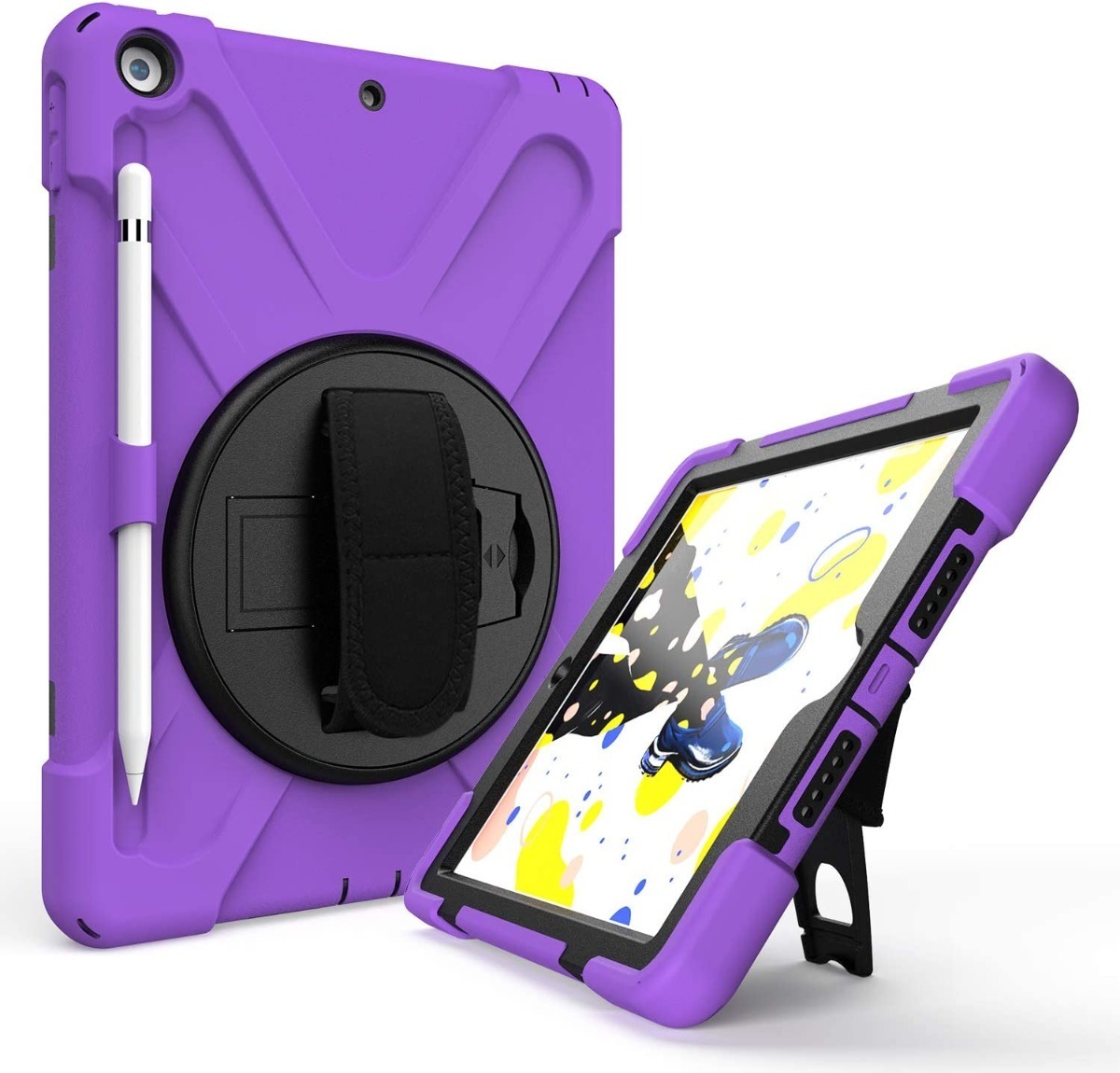 Funda Anti Golpes para iPad 10.2 novena octava y séptima Generacion mas Lámina De Vidrio Templado 34 D 732008 MLC43787391208 102020 F