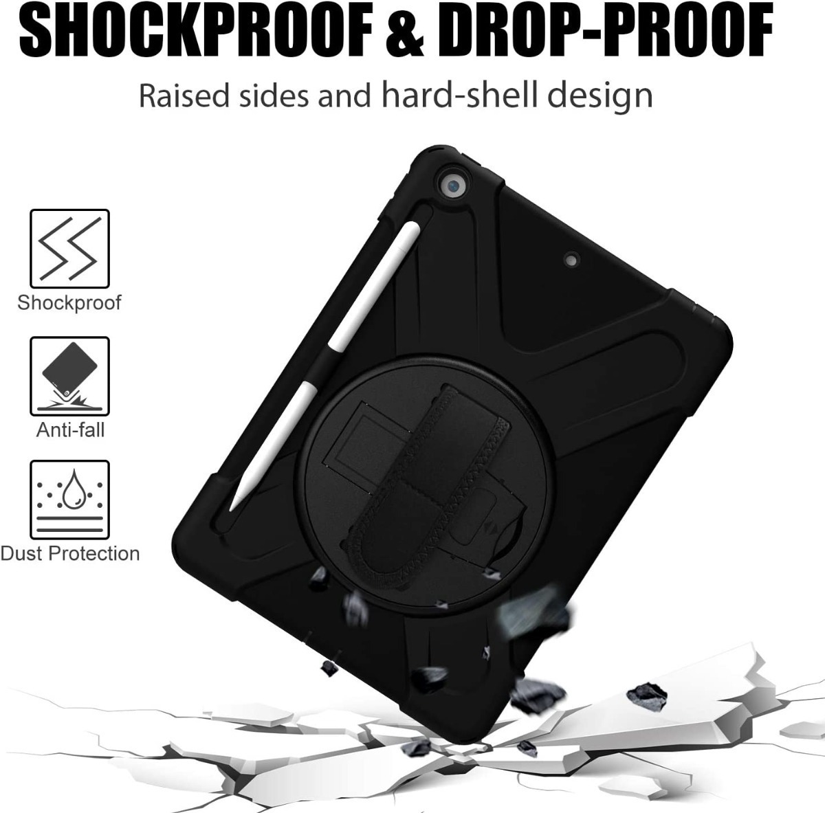 Funda Anti Golpes para iPad 10.2 novena octava y séptima Generacion mas Lámina De Vidrio Templado 32 D 835239 MLC43787332392 102020 F