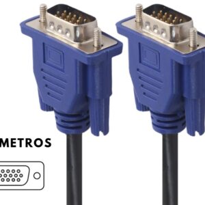 Cable Vga Vga 15 Pines Monitor Proyector Pc. M-m 3 Metros