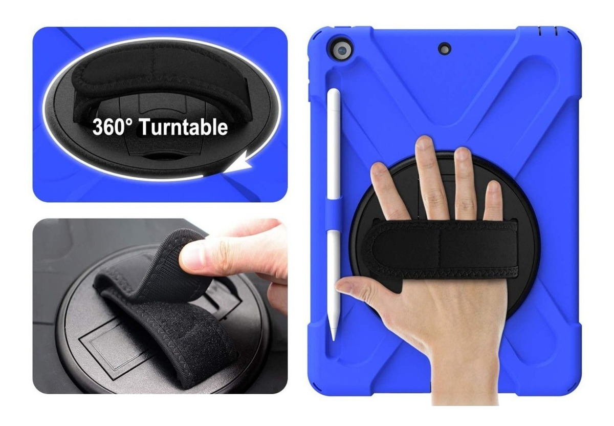 Funda Anti Golpes para iPad 10.2 novena octava y séptima Generacion mas Lámina De Vidrio Templado 26 D 924269 MLC43787371143 102020 F