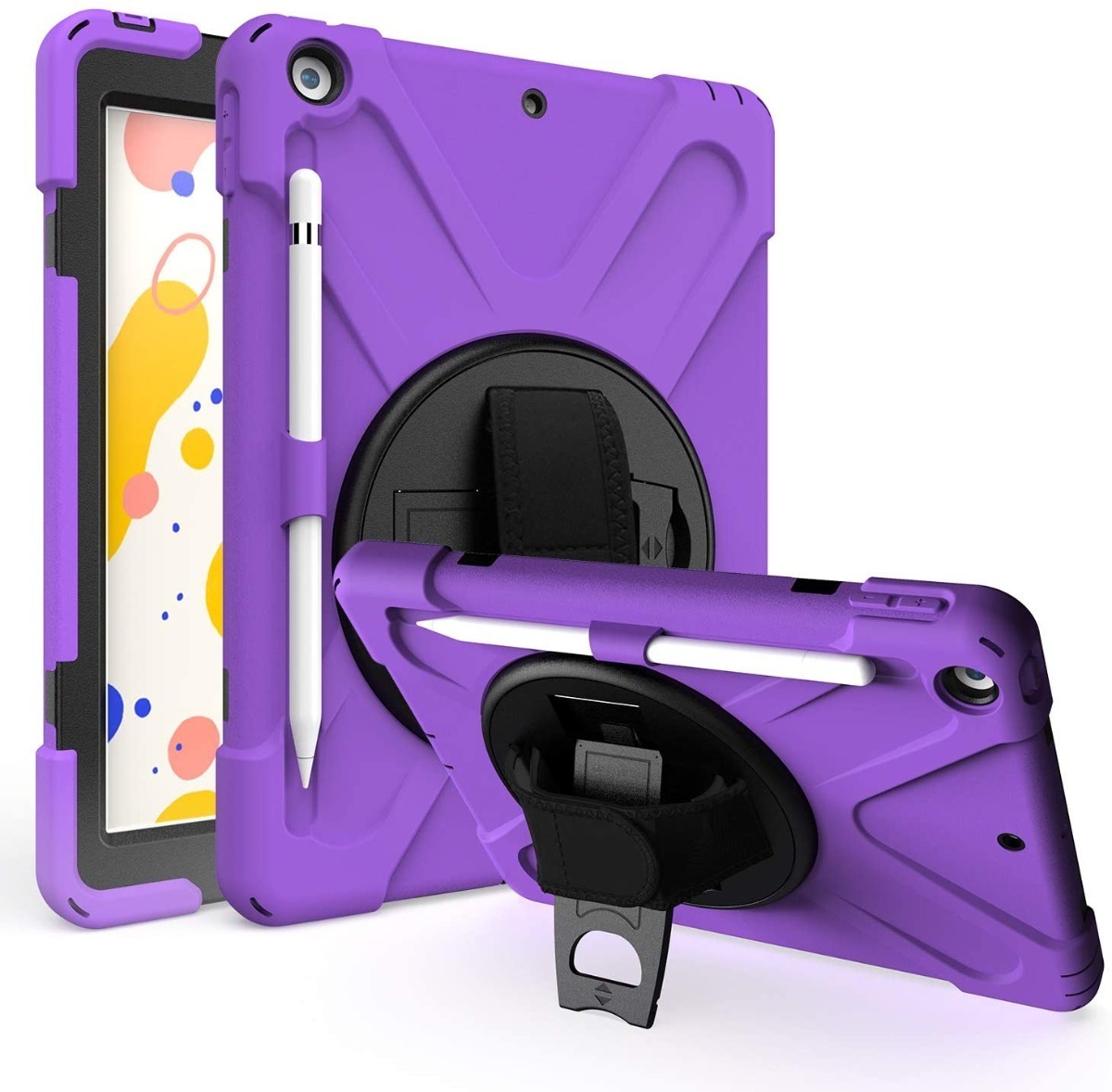 Funda Anti Golpes para iPad 10.2 novena octava y séptima Generacion mas Lámina De Vidrio Templado 33 D 953884 MLC43787391213 102020 F