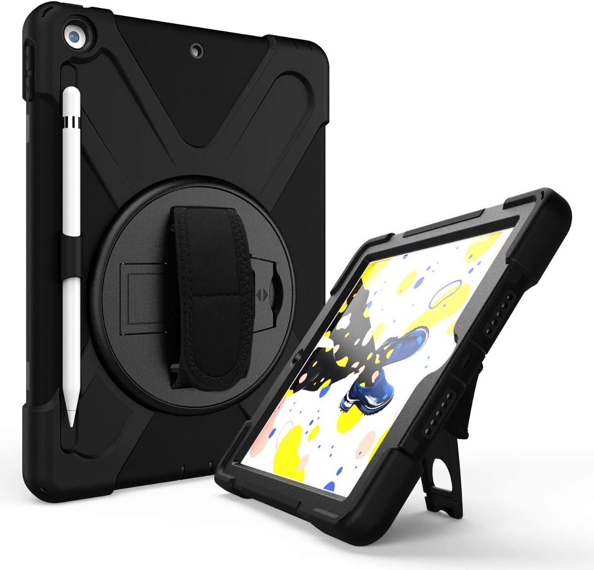 Funda Anti Golpes para iPad 10.2 novena octava y séptima Generacion mas Lámina De Vidrio Templado 30 D 985596 MLC43787308831 102020 F