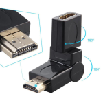 Adaptador Copla Hdmi Hembra Macho Con Ángulo Hasta 360 grados - Imagen 2