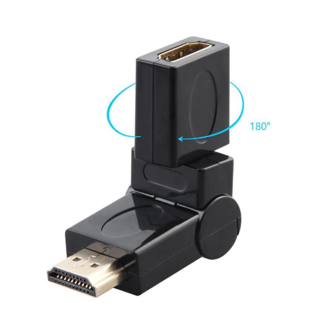 Adaptador Copla Hdmi Hembra Macho Con Ángulo Hasta 360 grados 3 3