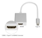 Adaptador Usb Tipo C A Hdmi Aluminio - Imagen 2