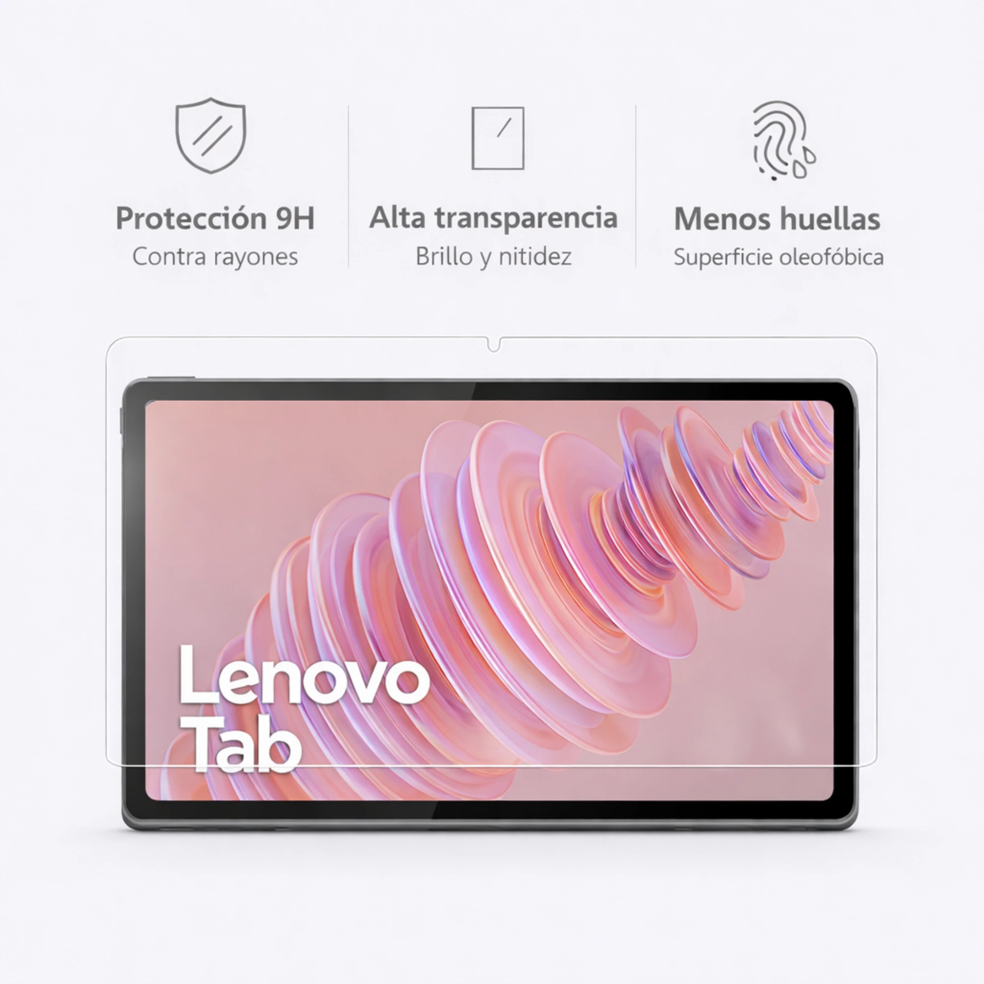 Lamina de Vidrio Templado para Tablet Lenovo Tab 10.1 pulgadas TB 311 2 1