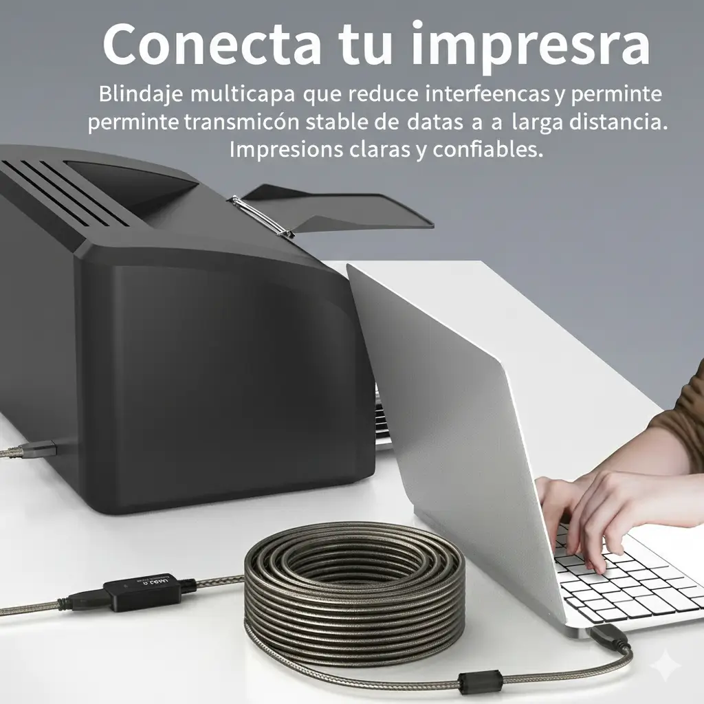 cable usb activo para impresora